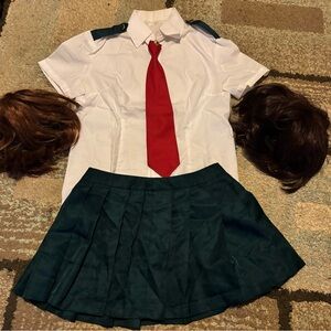 Girls ochaco costume and wigs